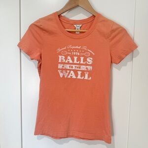 Vintage Abercrombie | Y2K Women’s Graphic Tee | Orange | Size M
